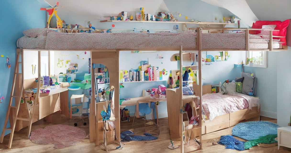 Opgradér dit barns værelse med en multifunktionel højseng fra Hoppekids